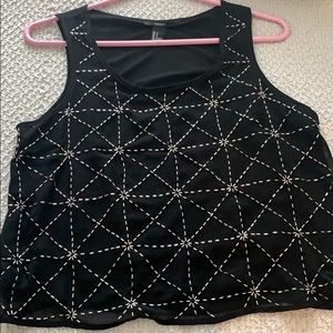 Beaded cropped top